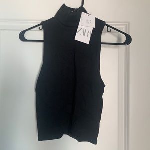 Zara - Black Sleeveless Turtleneck